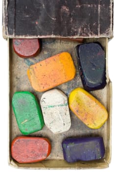 Old wax crayons