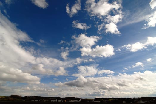Sky above the village