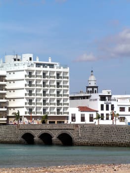 Cityscape-Arrecife ,with church