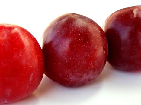 red plums