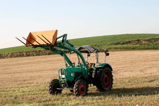 Tractor in the field