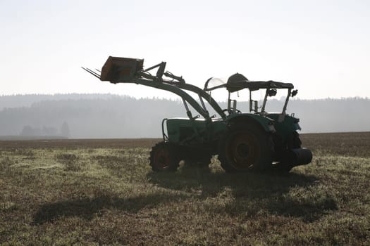 Tractor in the field