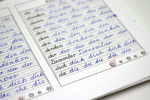 Cursive writing exercises