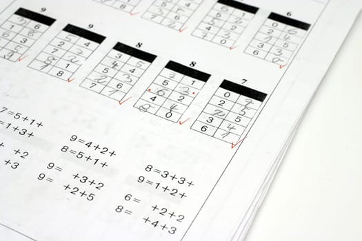 Corrected arithmetic problems