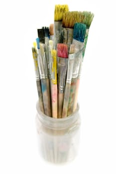 Painting brushes used
