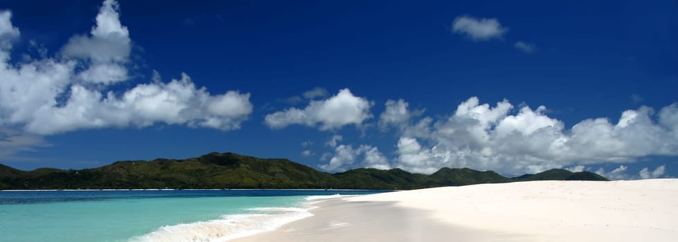 Snow in the Seychelles - or is it just white sand?