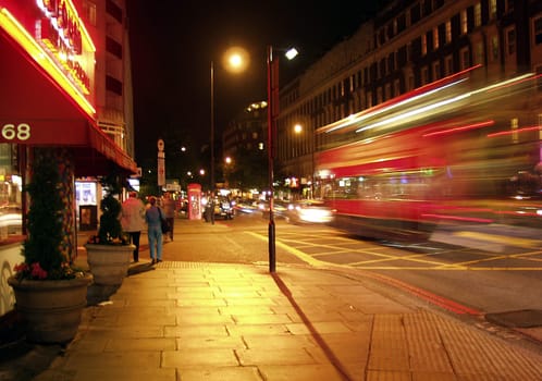 London at night
