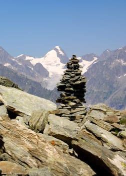 Oberaarhorn and Steinmännchen