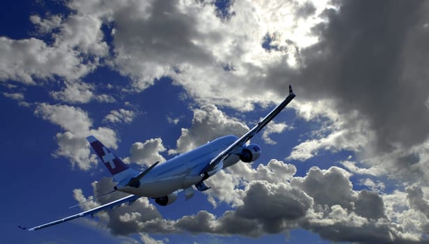 Airbus A330 taking off