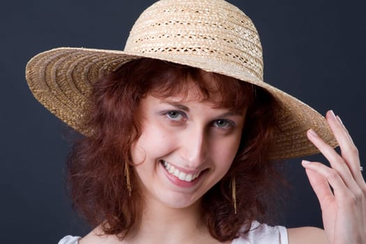 Daniela with straw hat