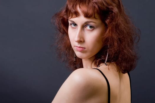 Daniela over her shoulder