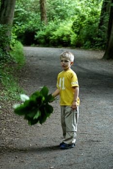 Child in nature