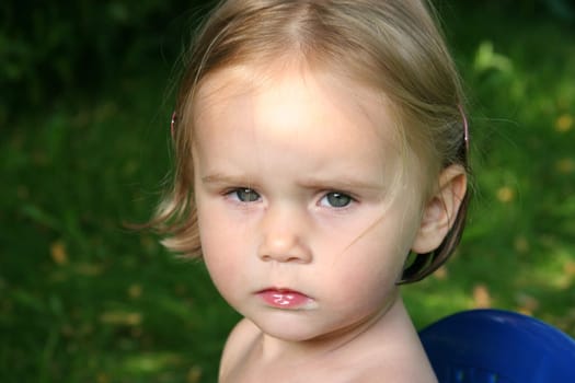 pouting child