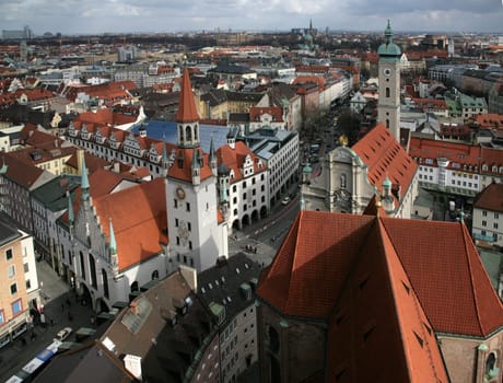 View from old Peter in Munich