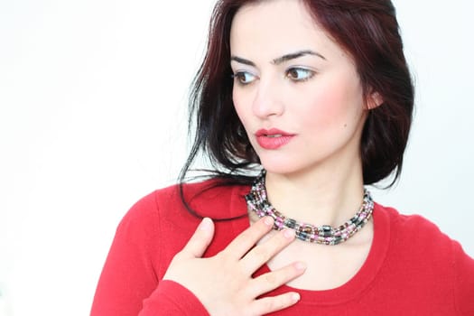 with jewelry