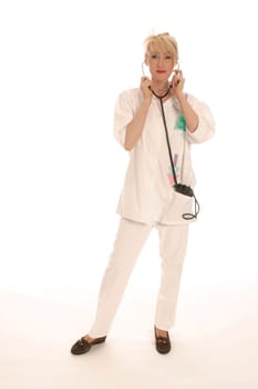 Nurse with stethoscope