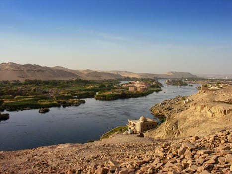 Nile landscape near Aswan