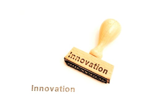 Stamp with lettering Innovation