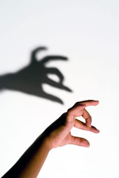 Shadow figure Angry Dog