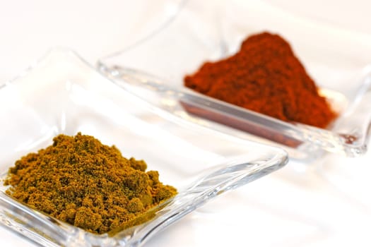 Curry and paprika