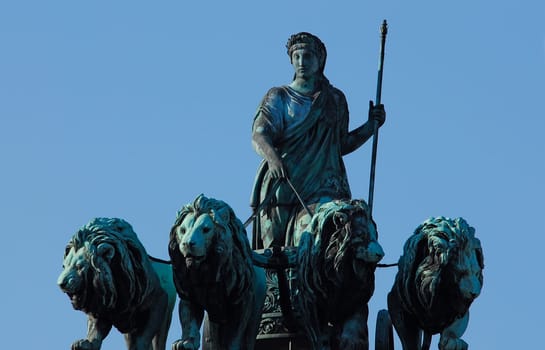 ... the Bavaria on the Munich Victory Gate - taken from the north