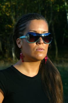 Model Joana with sunglasses