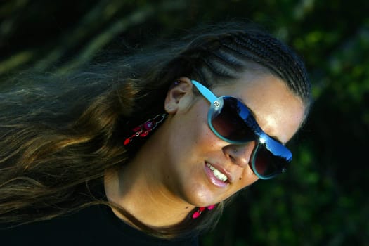 Model Joana with sunglasses