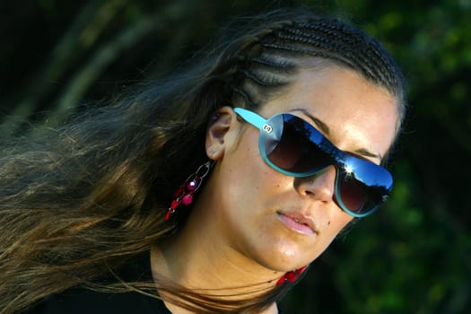 Model Joana with sunglasses