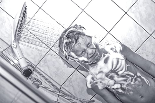 in the shower