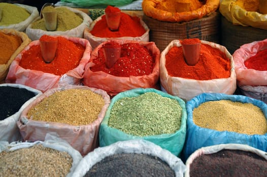 Colorful market stall