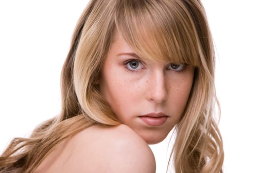 Glamour portrait of a young woman