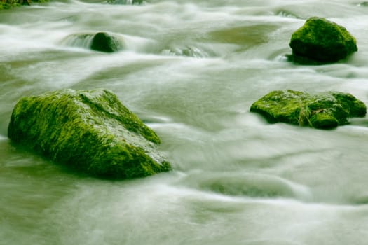 Rapids with rocks
