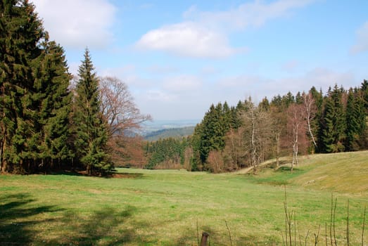 Central mountain range Thuringian Forest