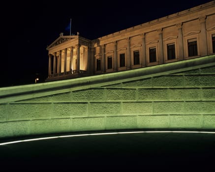 Austrian Parliament,Evening