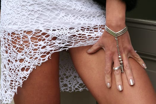 sexy crochet dress