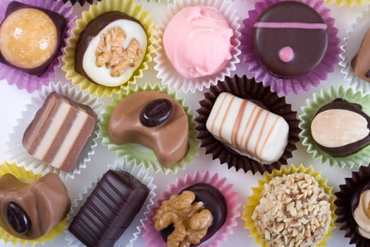 Chocolates from above. Variation.