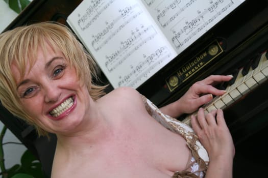Woman at the piano