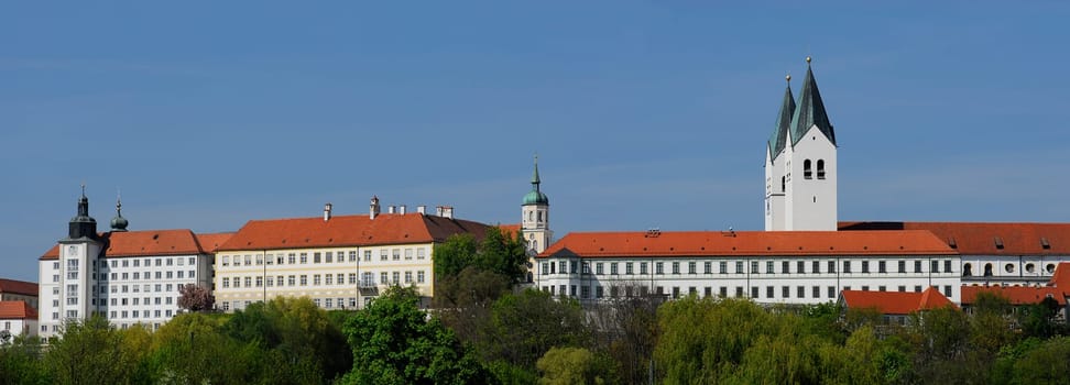 View of St. Maria and St. Korbinian from Freising near Munich...