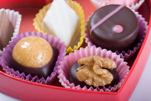 Chocolates in red packaging
