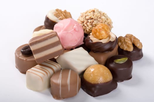 Pile of chocolates