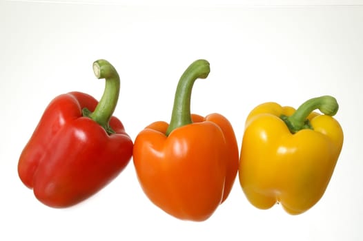 Peppers red,orange and yellow