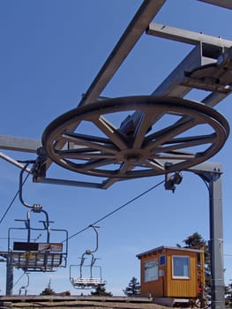 Chairlift on Klinovec