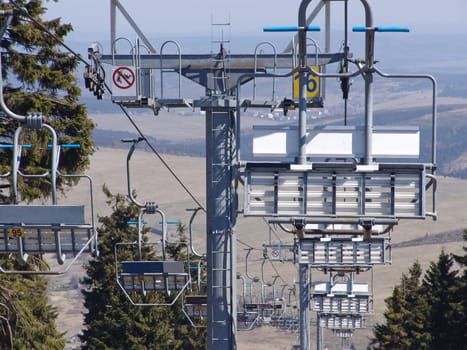 Chairlift on Klinovec