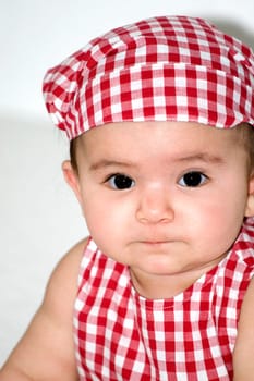 Baby with headscarf