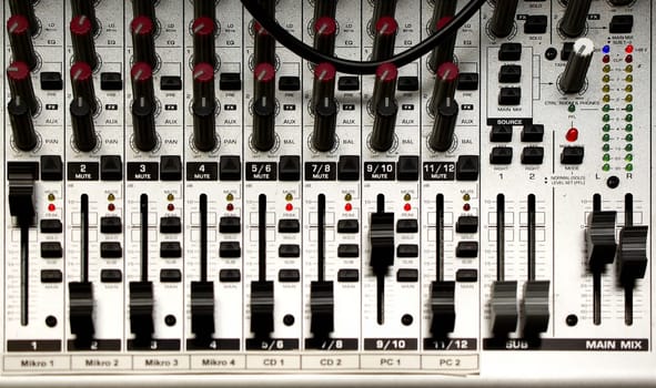 Mixing console