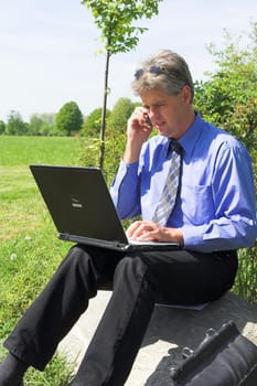 mobile businessman