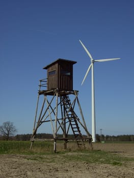 Wind turbine,high stand