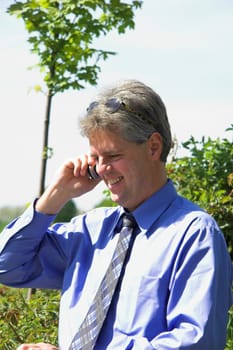 mobile businessman