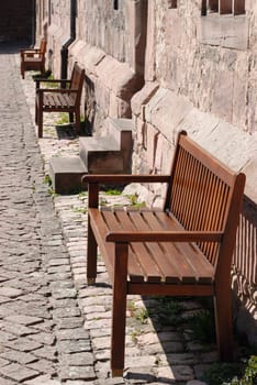 Row of benches