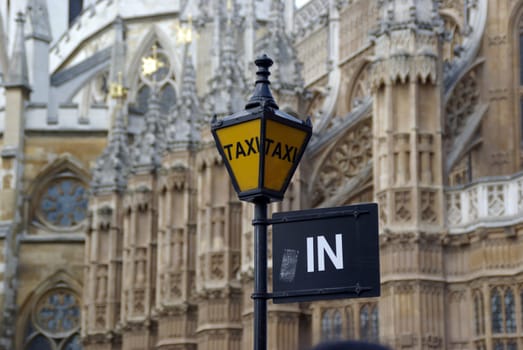cab at the palace of westminster